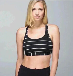 Lululemon Energy Bra, Cayman Stripe / Mojave Tan